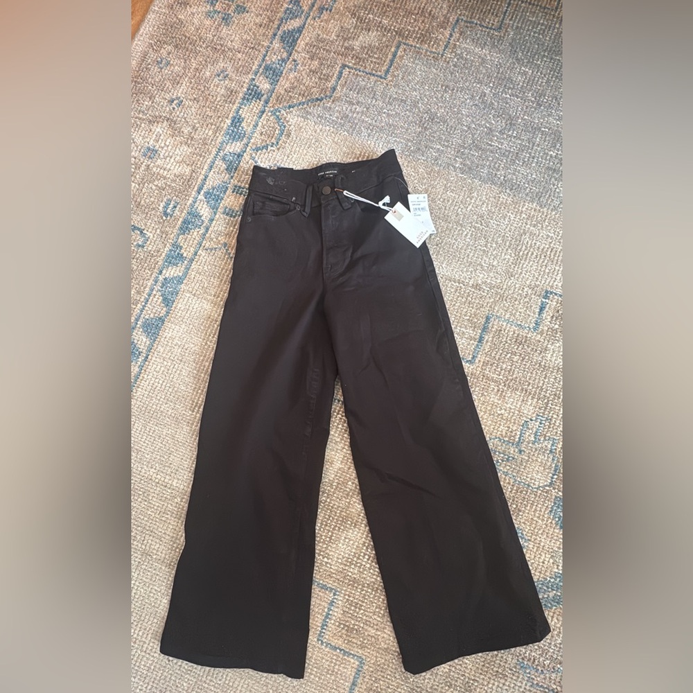 NWT Good American Crop Palazzo‎ Wide-Leg Pants - Picture 2 of 3